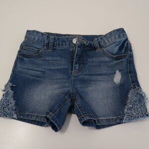 Justice girls denim shorts